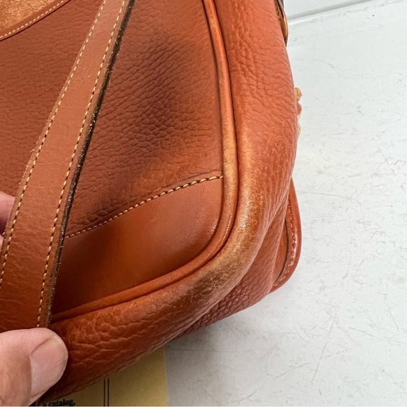 Dooney and Bourke vintage top handle shoulder carrier crossbody British tan bag - Picture 8 of 17